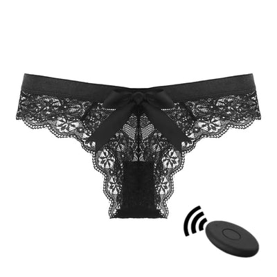 10-Function Wireless Remote Bullet Vibrator with Lace Panties