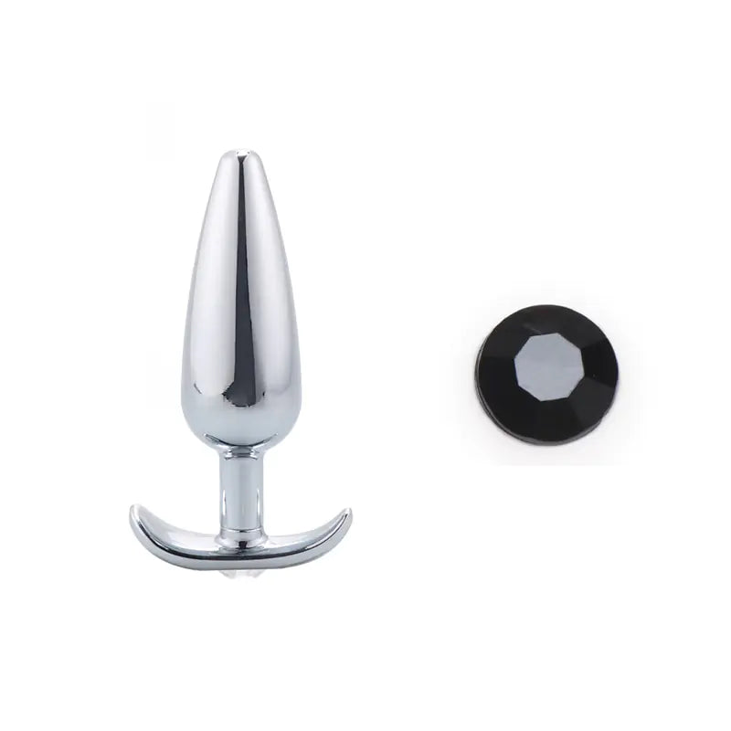 Stainless Steel Anal Plug and Metal Dildo for BDSM