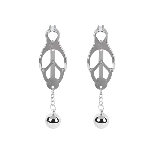 Silver Pendant Gourd Nipple Clamps for Couples BDSM Toys