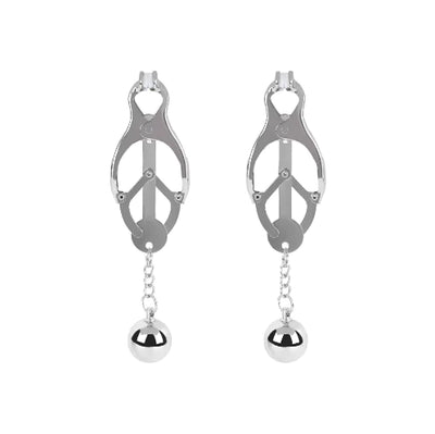 Silver Pendant Gourd Nipple Clamps for Couples BDSM Toys
