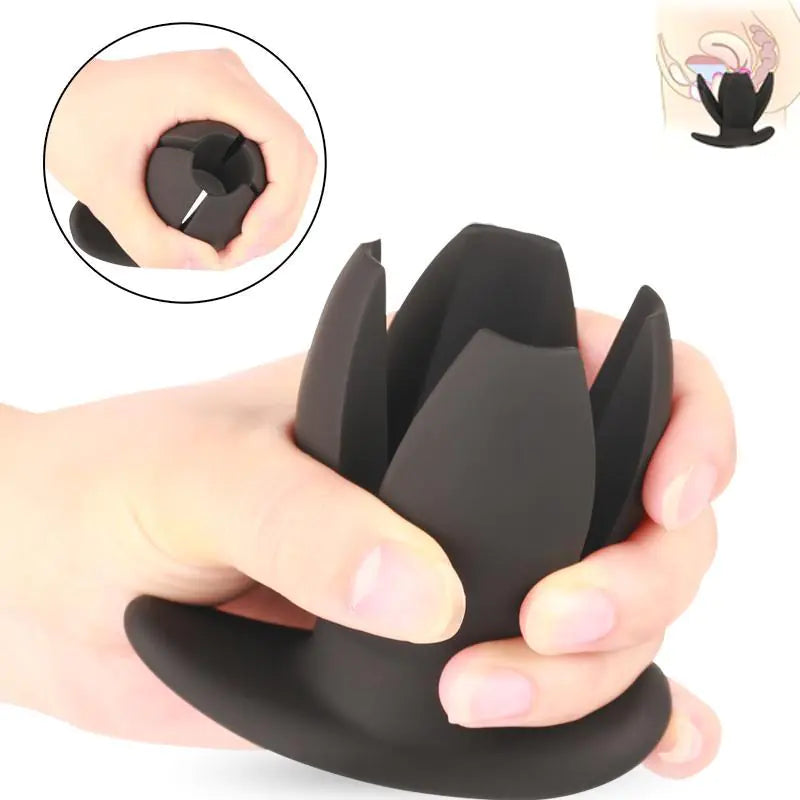 Silicone Four-Leaf Anal Expander for Adults
